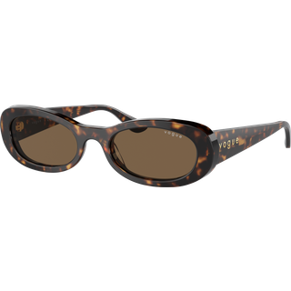 VOGUE EYEWEAR Kvinde VO5582S W65673 Solbriller Acetat Brun Brun Rund Normal