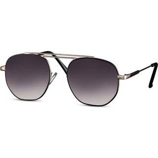 Aviator solbriller - guld med sort linse