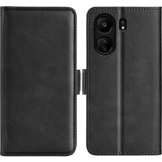 SKALO Xiaomi Redmi 13C 4G Premium Wallet Flip Cover - Sort