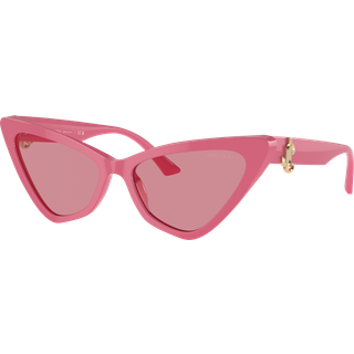 Jimmy Choo Kvinde JC5008 502484 Solbriller Acetat Rosa Rosa Cat Eye Normal