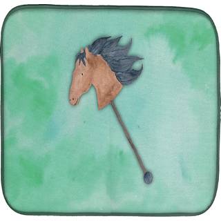 """" Caroline's Treasures Stick Horse Watercolor Dish Drying Mat 14 """" """" X 21 """" """" Multicolor """"