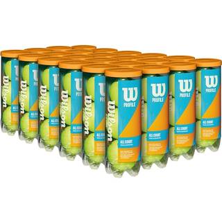 Wilson Profil Alla domstolens tennisbollar - Yellow 24 Can Case (72 bollar)