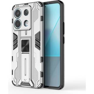 SKALO Xiaomi Redmi Note 13 Pro 5G Hybrid BIBERCAS Cover - Sølv