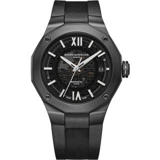 Baume & Mercier Riviera Baumatic Automatic Grey Dial Black Rubber Strap Men's Watch BM0A10617