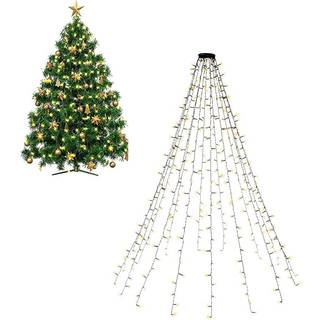 Ude/inde lyskæde til juletræ med 400LED, 16x1,5m