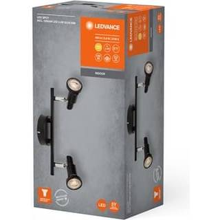 Spot 2xGU10 sort L.25,6 cm