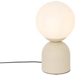 Hotel Chic Bordlampe Beige med Opal Glas - Pallon Trend
