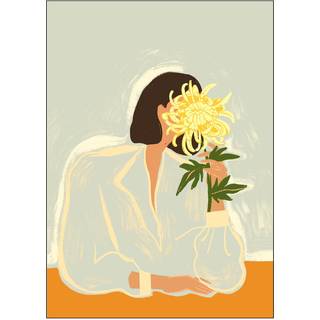 Indrammet vægkunst Crysanthemum