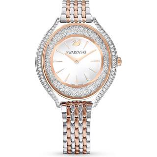 Crystalline Aura Uhr, Schweizer Produktion, Metallarmband, Roséfarben, Metallmix