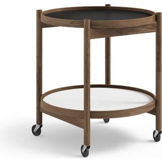 Brdr. Krüger Bølling Bakkebord Røget Eg Base: Black/White Ø50 cm