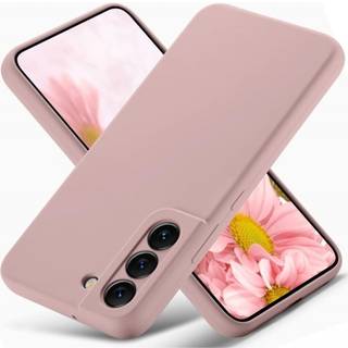 Samsung S21 Gummieret mat Pink Shell Liquid - Pink