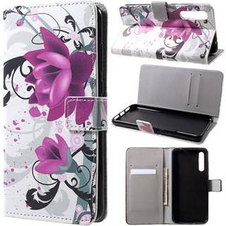 Style Series Huawei P20 Pro Cover med Kortholder - Lotusblomst