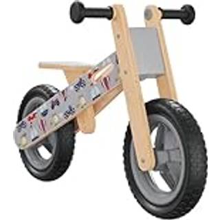 løbecykel til børn print grå