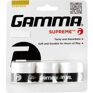 Gamma AGSO10 Supreme Overgrip White 3 Pack