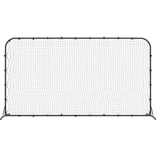 fodbold-rebounder 366x90x183 cm HDPE sort