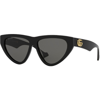 Gucci GG1333S 001 58 Solbriller Kvinder Black - Black - 58mm