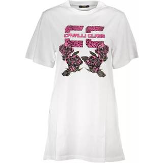 Cavalli Class White Cotton Women Dress
