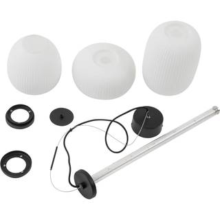 Glas hængelampe Lucya Lucande, dæmpbar, Hvid/opal, Stue/spisestue, Glas, Skandinavisk