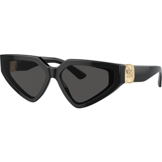 Dolce & Gabbana Kvinde DG4469 501/87 Solbriller Acetat Sort Grå Sommerfugl Normal