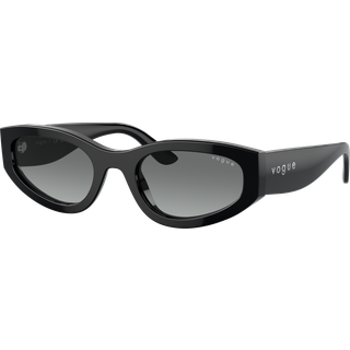 VOGUE EYEWEAR Kvinde VO5585S W44/11 Solbriller Acetat Sort Grå Geometrisk Normal Skygge