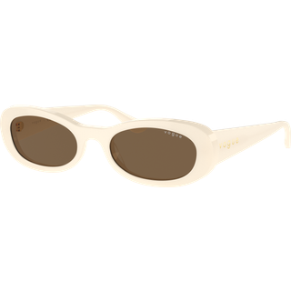 VOGUE EYEWEAR Kvinde VO5582S 316773 Solbriller Acetat Hvid Brun Rund Normal