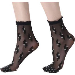 Oroblu Flowering Socks 20 - Black - One Size
