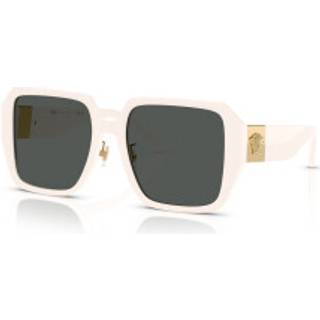 Versace Kvinde VE4472D 548487 Solbriller Acetat Hvid Grå Firkantet Normal