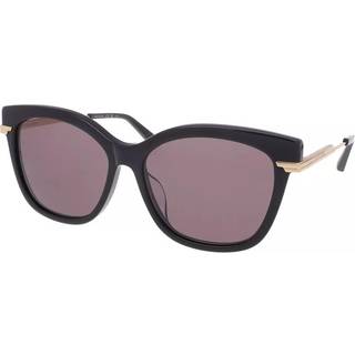 Bottega Veneta Kvinde BV1296SA 001 Solbriller Acetat Sort Grå Cat Eye