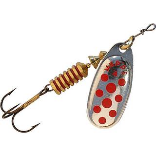 Mepps Aglia Decroree Spinner - Silver/Red Dots