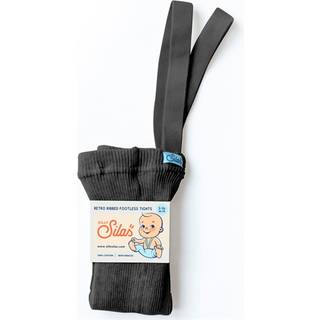 Silly Silas GOTS Fodsløse strømpebukserer Mørkegrå 3-4 Y  Grå  3-4 år  Unisex