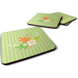 """" Caroline's Treasures Fall Leaves Foam Coaster Set på 4 3,5 multicolor """"