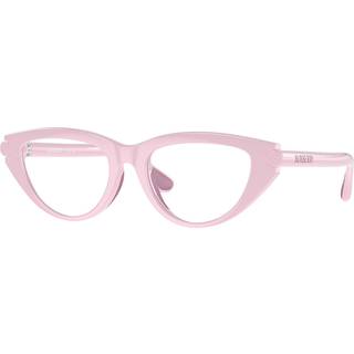 Burberry Børn JB2011U 4135 Optiske stel Injiceret Rosa Transparent Cat Eye Normal