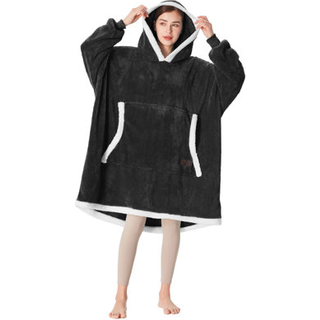 Catalonien overdimensioneret h?ttetr?je t?ppe sweatshirt b?rbar sherpa fleece gigant pullover til voksne m?nd kvinder teenagere kone k?reste gave