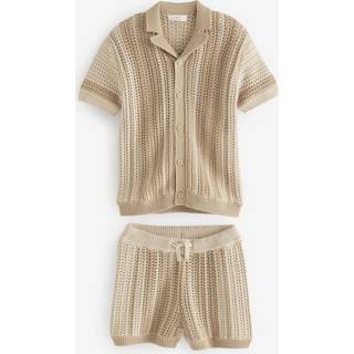 Next Hæklet Kortærmet Skjorter og Shorts Sæt (3mdr.-10år)