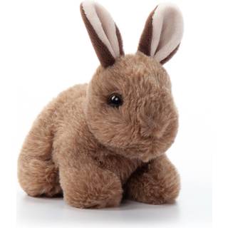 PETTING ZOO RABBIT POFFED DYR PLUSHIE GAVER TIL B?RN WILD ONEZ BABIEZ WILDLIFE DYRE BROWN BUNNY PLUSH TOY 6 inches