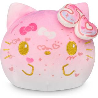 Teeturtle Hello Kitty 50 -års jubilæum Reversible 4 """" Plushie - Pink - Officielt licenseret Sanrio - Soft Special Edition udstoppet dyr