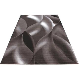 Plus Kortluvet tæppe Abstrakt Bølge - Brun - 120x170
