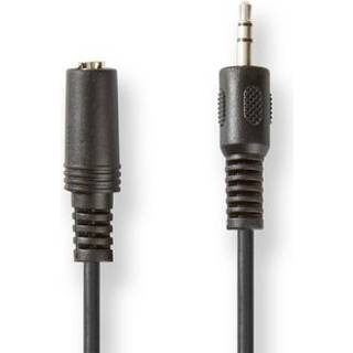 Stereo Minijack 3.5mm forlængerkabel - Sort - 2 m