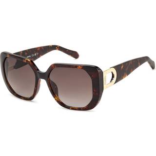 Fossil FOS 2136/S 086/HA 55 Solbriller Kvinder Tortoiseshell - Dark Tortoise - 55mm