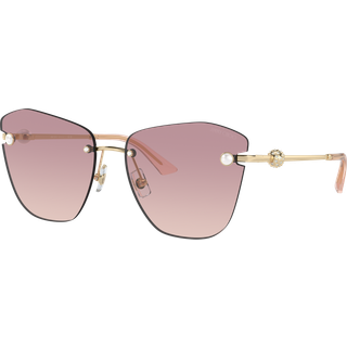 Jimmy Choo Kvinde JC4004HB 300668 Solbriller Metal Guld Brun Sommerfugl Normal Skygge