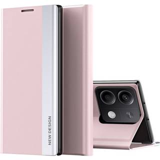 SKALO Xiaomi Redmi Note 13 Pro 5G Ultraslim PU læderetui - Pink