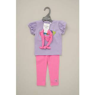 Lily & Jack Lily & Jack Pink Print Top Leggings And Headband Outfit Set 3 Piece