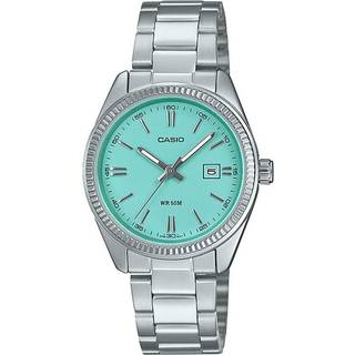Casio MTP Series Analogue Quartz ‘Tiffany Blue’ Dial Steel Strap Unisex Watch LTP-1302PD-2A2VEF