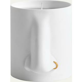 L'Objet Candlelight And Scents - 'Nez' candle, white in White Porcelain/ wax
