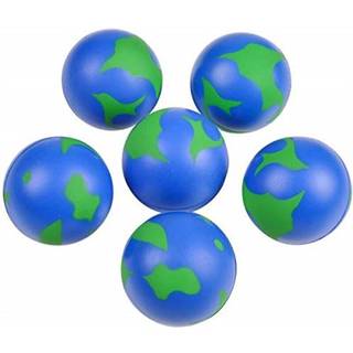 Rhode Island Novelty 2-tommer jord-stressbolde, pakke med 24 stk. – trykbar og hoppende fidget-legetøj