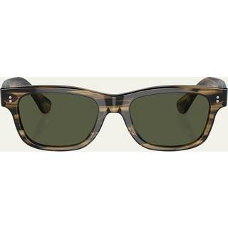 Oliver Peoples OV5540SU Rosson Sun 171952 53 Solbriller Mænd Grøn - Olive Green Smoky Effect Horn - 53mm