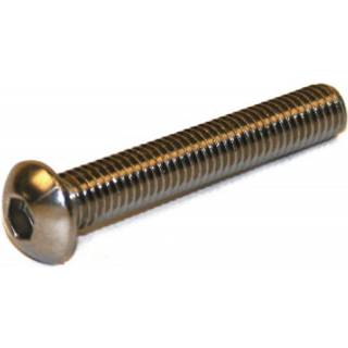 Buttonhead m/ flange A2 M8 Fuldgevind [ISO 7380-2] - Unbrako