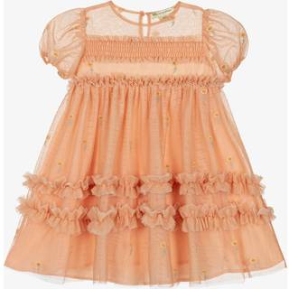 Stella McCartney Kids Embroidered floral tulle dress - pink - Y 4
