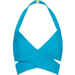 Rebecca Vallance Luana halterneck bikini top - blue - L