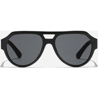 Dolce & Gabbana DG4466F Asian Fit 25256G 56 Solbriller Mænd Black - Matte Black - 56mm